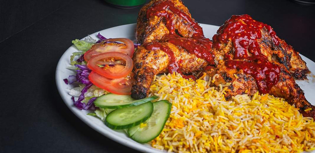 chunky chicken Glasgow double-cheeseburger