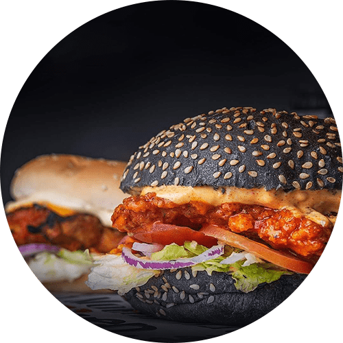 chunky chicken Glasgow Juicy Burgers 