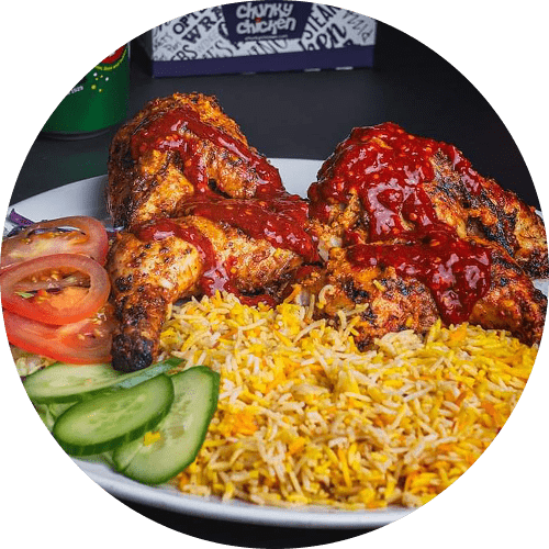 chunky chicken Glasgow Sizzling Peri Peri Chicken 